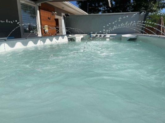 Hot tub swim spa