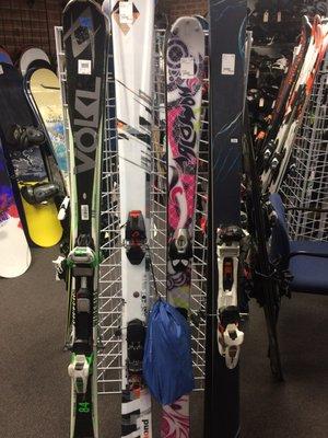 AT skis and backcountry gear.