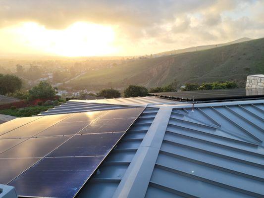 Solar Array Installation with Enphase Micro Inverters