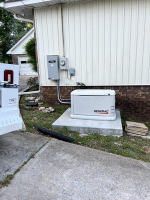 22KW Generac, Generator, and 200 amp ATS