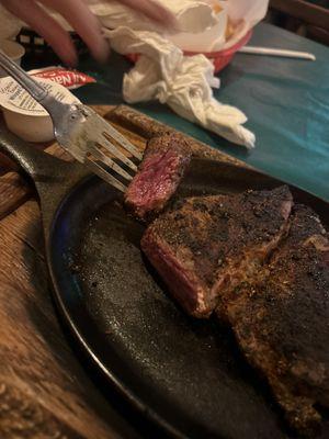 16 ounce sirloin Blackened