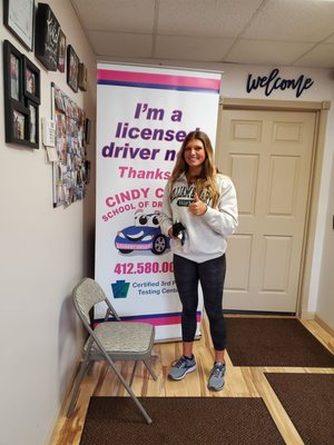 Wow! Congratulations for passing the PA drivers license  exam