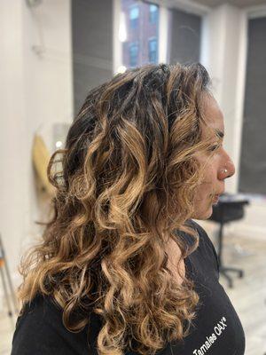 Curly cut and Foilage by Jenny Kisiel