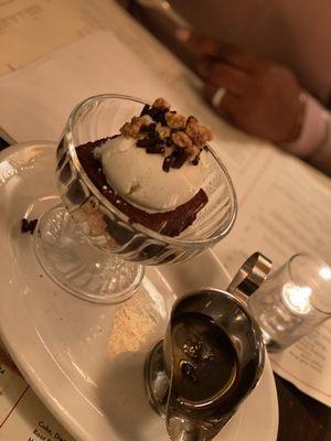 Double Chocolate Brownie Sundae