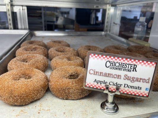 Cinnamon Sugared Apple Cider Donuts