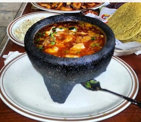 Molcajete De Tierra Y Mar, Surf and Turf Molcajete ,