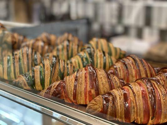 Festive croissants at Christmas