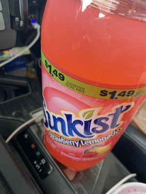 Stopped for gas and got this drink bc it was only 1.49. I also had ice so that was cheaper than a cold soda and I had a lot more.