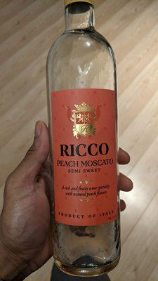 Peach moscato, decent price and tastes great