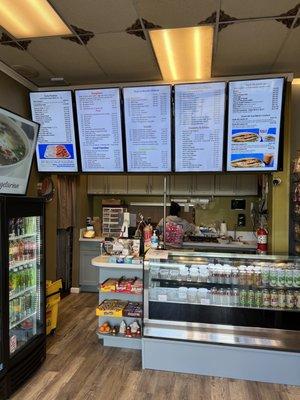 Inside ordering counter