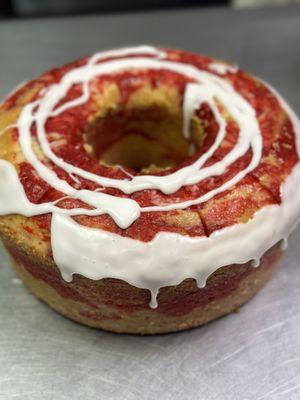 Red Velvet Marble Pound Cake