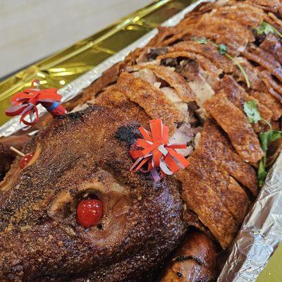 Roasted Pig, close up