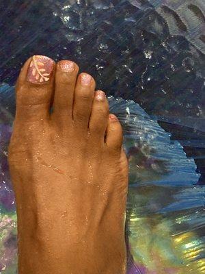 Pedicure (right before I took it off)