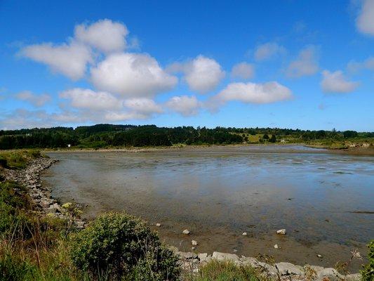 Low tide.