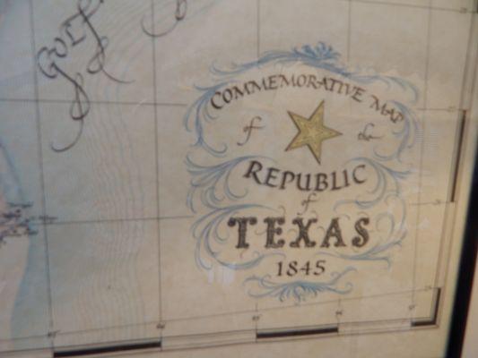 1845 Republic of Texas map