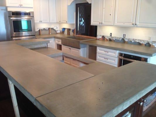 Concrete countertops