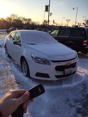 Chevy Malibu LS, with basic stereo and no backup camera