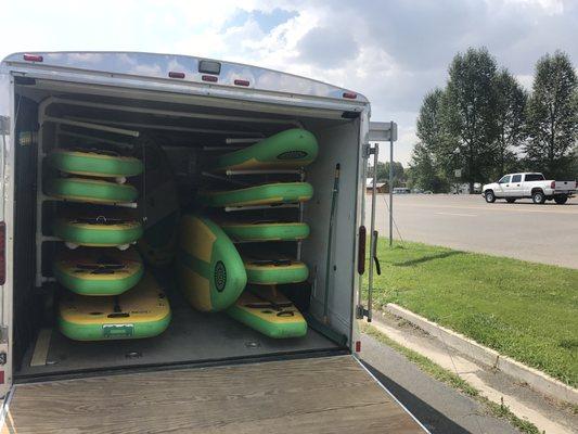 Stocked with high quality inflatable SUPs!