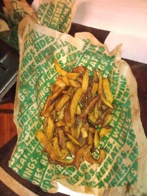 BURNT FRIES AND SHORT ORDERED WITH NO COMPENSATION BY "MANAGER"