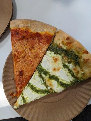 Cheese, ricotta and pesto