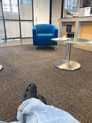 Waiting For My Personal Banker. I Usually See The Good People In Piedmont. Next Time I'll Keep Going. It's Taking A Very Long Time.