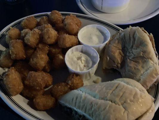 French dip with tots