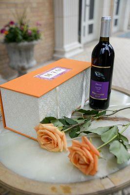 Wedding & Anniversary Wine Box. Wine to be opened on future anniversary.