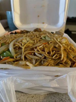 Chow mein is packed full