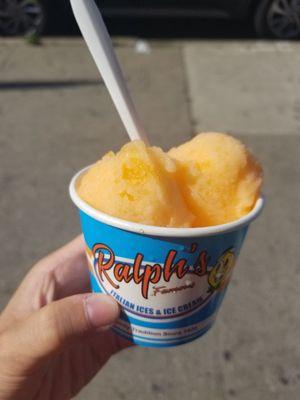 Small peach water ice $4.50