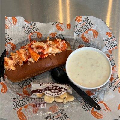 Connecticut Roll and Clam Chowder