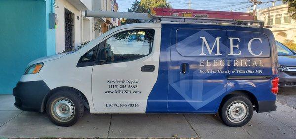 Catch one of our vans on the go throughout the Bay Area!