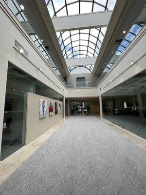 Beautiful high ceiling in the lobby.