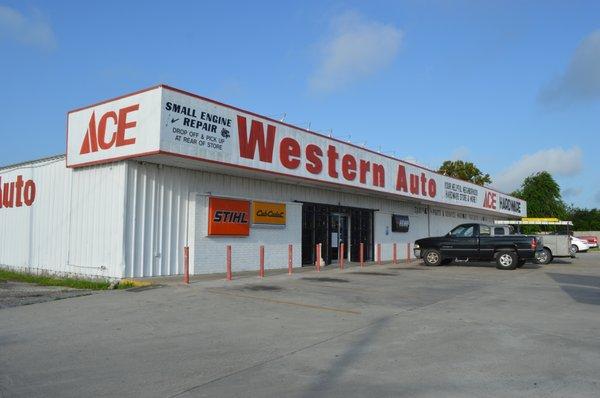 ACE HARDWARE WESTERN AUTO SPECIALIZING IN SMALL ENGINE REPAIR, PARTS, AUTOMOTIVE, HARDWARE, PLUMBING