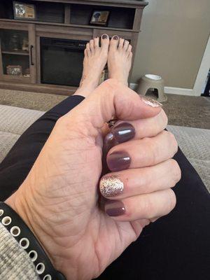 Mani/pedi! Love it!