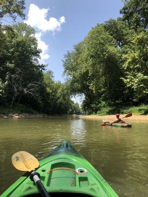 Kayaking on the Red River