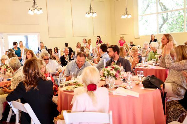 Look at our large banquet room that we had for the Woman of the Year Luncheon 2023