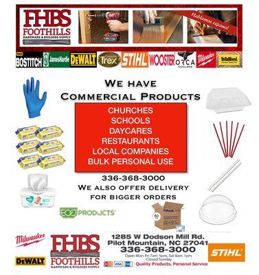 We also have a commercial product division