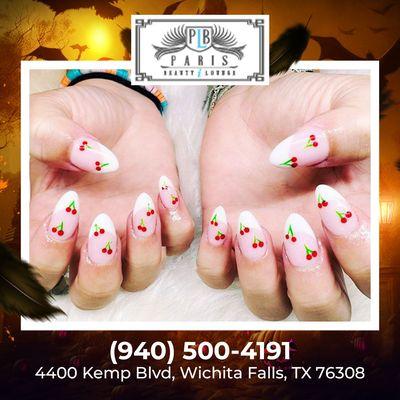 Something cute for Halloween? Try this adorable nail design!  Get ready to embrace the spooky season with a touch of cuteness.