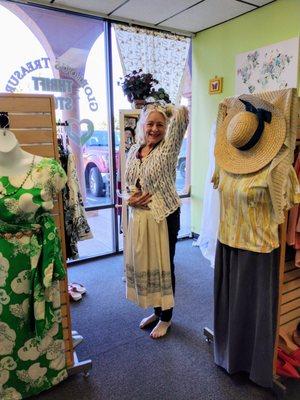 It's fun putting together outfits at Glorious Treasures!