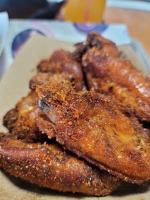 Dry rub wings.