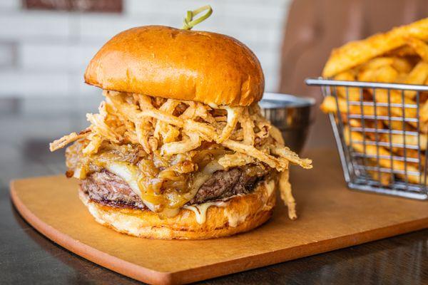 French Onion Burger