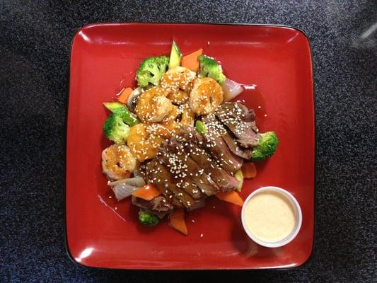 Teriyaki Steak And Jumbo Shrimp