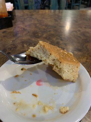 This is supposed to be the best flan I've ever had. The flavor was good but the texture was like rice.  Not very pleasing.