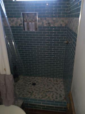 Tile and shower installation