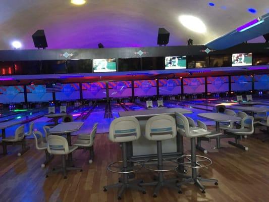 7/9/16. Saturday. Interior. Glow bowling!