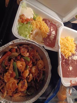 Fajitas both of these were orders to go