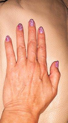 Gel polish manicure