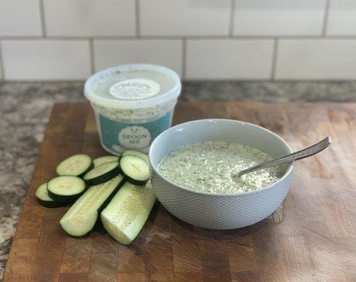 delicious chilled cucumber dill! so fresh!