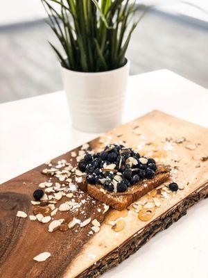 Blueberry Almond Toast