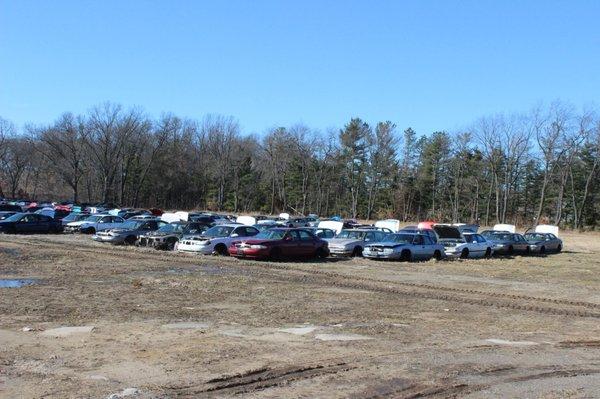 We have 14 acres of used car, truck and SUV parts!